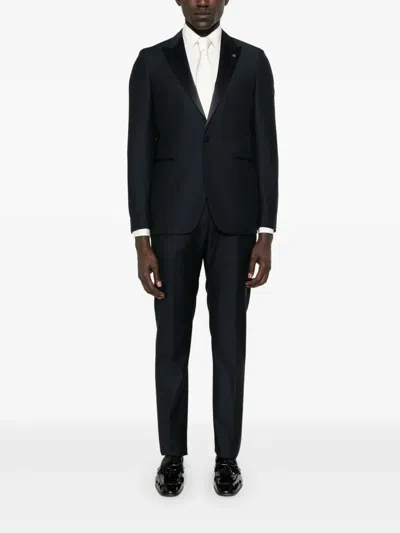 Tagliatore Wool Suit In Blue