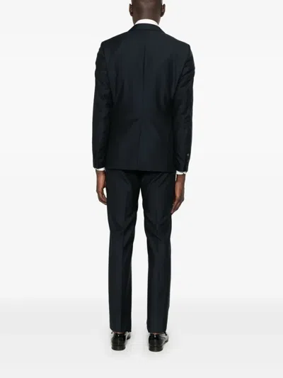 Tagliatore Wool Suit In Blue