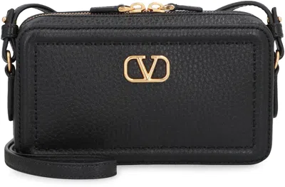 Valentino Garavani Altime Zippered Shoulder Bag In Black