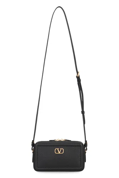 Valentino Garavani Altime Zippered Shoulder Bag In Black