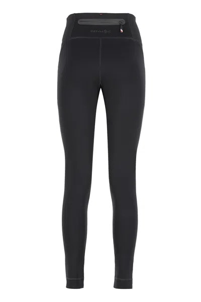 Moncler Zipped Leggings In Black