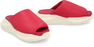 Rick Owens Thick Sole Slippers In White
