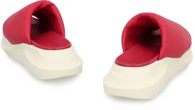 Rick Owens Thick Sole Slippers In White