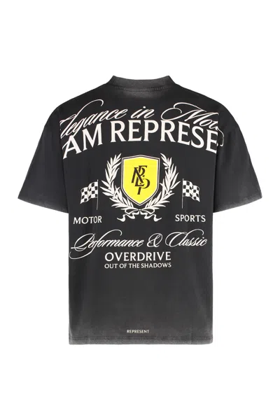 Represent Cotton Crew-neck T-shirt In Black