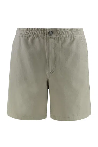 Apc A.p.c. Norris Cotton Bermuda Shorts In Green