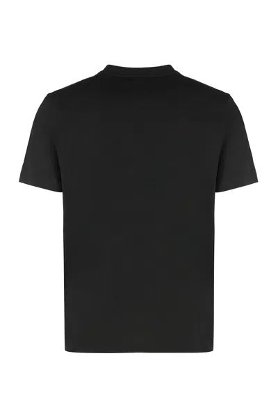 Mcm Men's Cotton Crew-neck T-shirt In Black