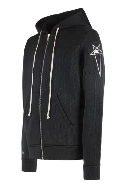 Rick Owens Classic Flight Leather Bomber In Black