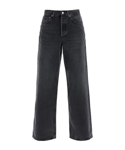 Agolde 90s Pinch Straight-leg Jeans In Black