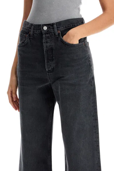 Agolde 90s Pinch Straight-leg Jeans In Black