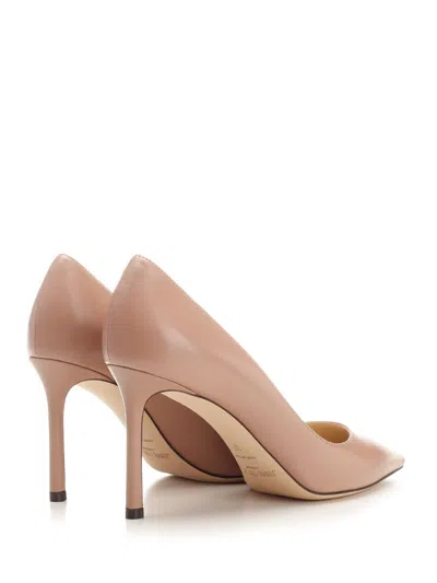 Jimmy Choo Romy Leather Stiletto Pumps In Balletpink