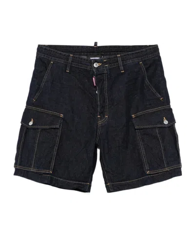 Dsquared2 Cargo Shorts In Black