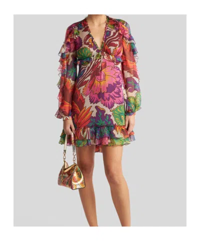 Etro Short Dress With Floral Print In Multi