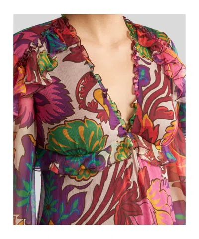 Etro Short Dress With Floral Print In Multi