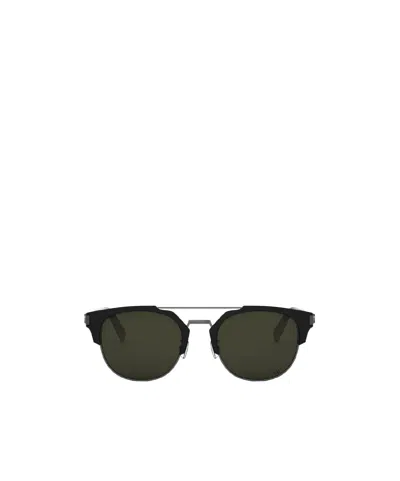 Dior Cd Icon R1u Browline Sunglasses In Green