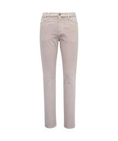 Zegna Pure Cotton Pants In Nude