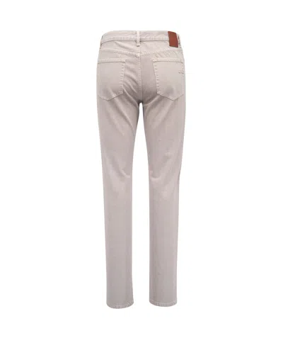 Zegna Pure Cotton Pants In Nude