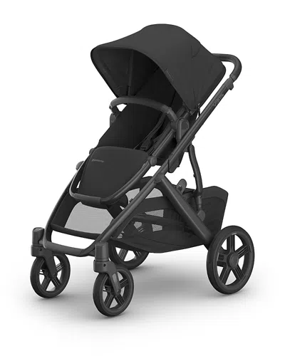 Uppababy Vista V3 Stroller In Jake - Charcoal/carbon Frame/black Leath