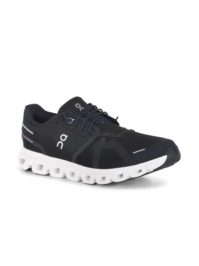 On Breathable Textile Sneakers With Distinctive Cushiing In Black