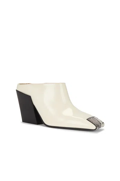 Bottega Veneta Leather Mules Ventura Wedge Heel In Neutral
