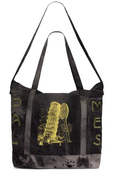 Palmes Large Tote Bag In Charcoal