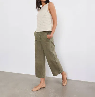 Velvet By Graham & Spencer Sabine Cargo Army Pant In Axe In Multi