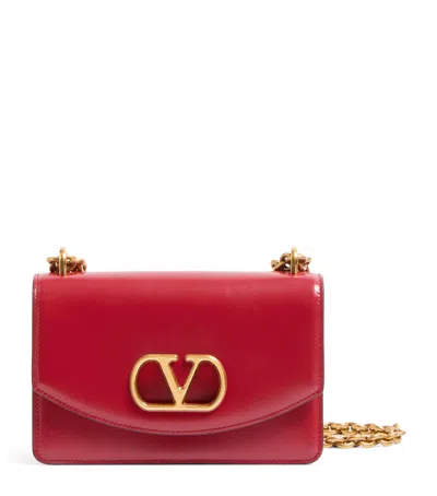 Valentino Garavani Garavani Vain Small Shoulder Bag In Shiny Calfskin Woman Rosso Valentino Uni