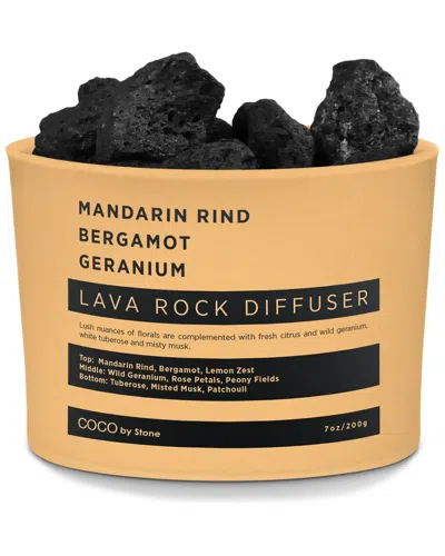 Coco By Stone Lava Rock Diffuser - Mandarin Rind, Bergamot, Geranium