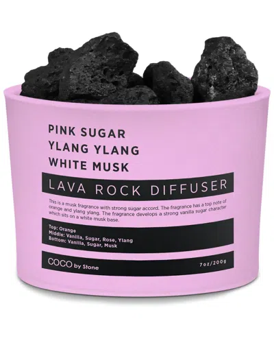Coco By Stone Lava Rock Diffuser - Pink Sugar, Ylang Ylang, White Musk