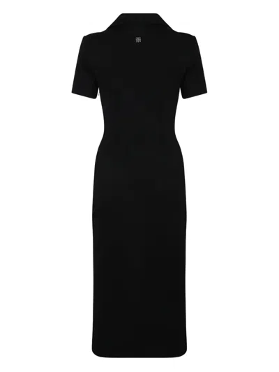Givenchy Black Viscose Blend Dresses In Multi