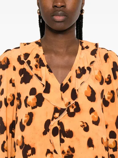 印花超长半身裙