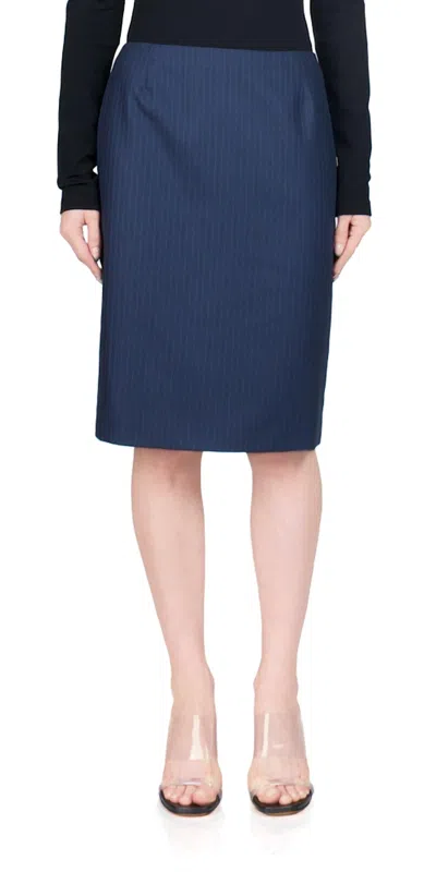 Maryam Nassir Zadeh Pencil Cut Density Skirt In Royal Blue