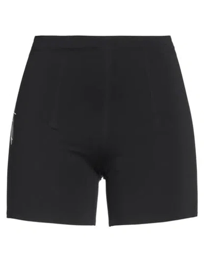 Y-3 Woman Shorts & Bermuda Shorts Black Size L Recycled Polyamide, Elastane In Black