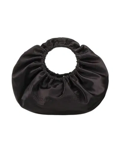 Alexander Wang Crescent Small Crackle Bag In Black