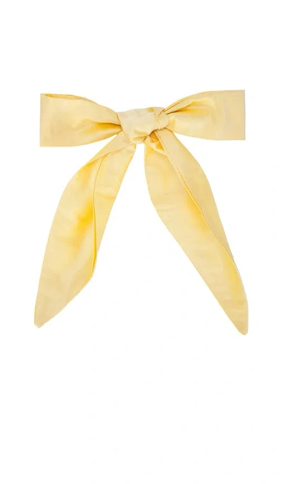 Donni The Taffeta Bow In Yellow
