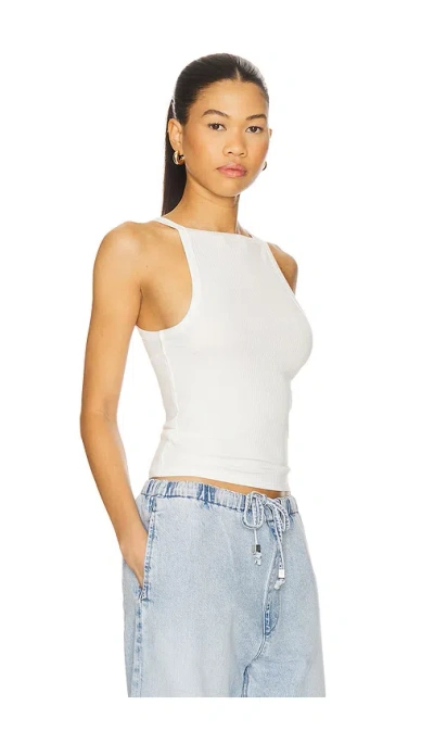 Free People Mia Straight Neck Tank Top In Ivory
