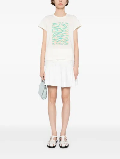 Agnès B. Graphic-print T-shirt In Neutrals