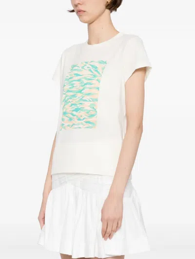Agnès B. Graphic-print T-shirt In Neutrals