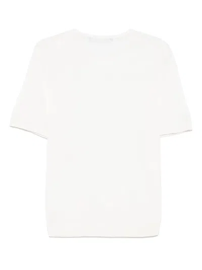 Sapio Fine-knit T-shirt In Neutrals