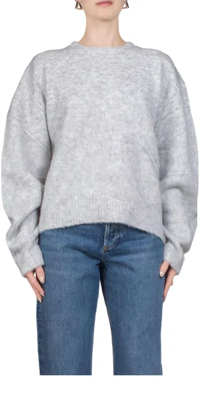 Helmut Lang Apex Brushed Knitted Sweater In Grey