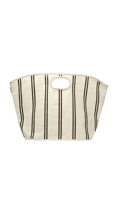 Sunnylife Carryall Beach Bag In Cream,black