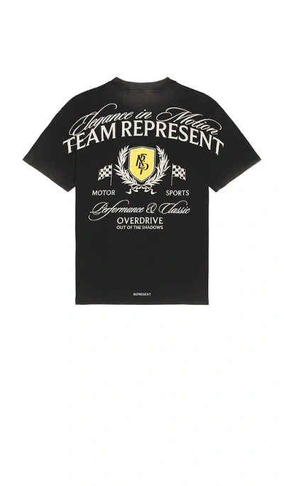 Represent Cotton Crew-neck T-shirt In Black