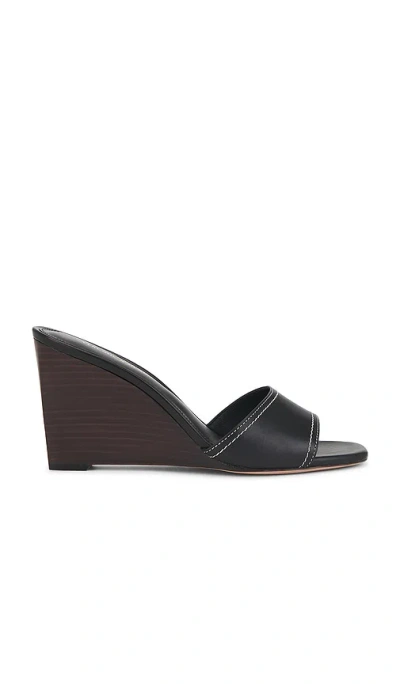 Veronica Beard Ellen Wedge Sandal In Black