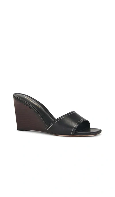 Veronica Beard Ellen Wedge Sandal In Black