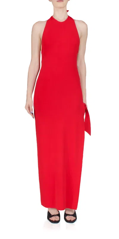 Simon Miller Junjo Dress In Retro Red In Multi
