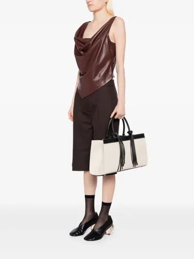 Recto Ibiza Cabas Bag In Neutrals