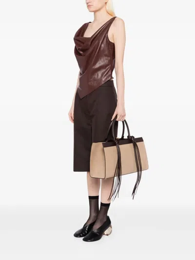 Recto Ibiza Cabas Bag In Neutrals