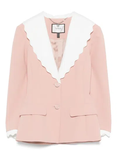 扇贝形翻领西装夹克