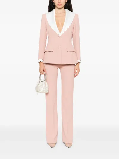 扇贝形翻领西装夹克