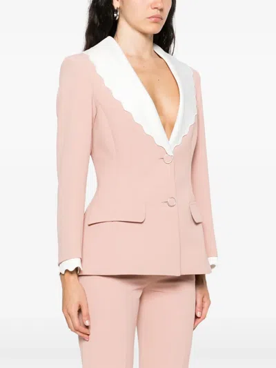 扇贝形翻领西装夹克