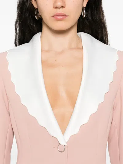 扇贝形翻领西装夹克